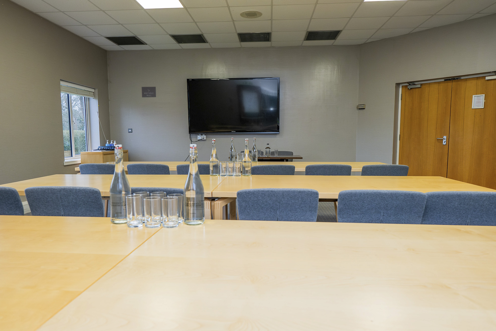 A meeting room set up