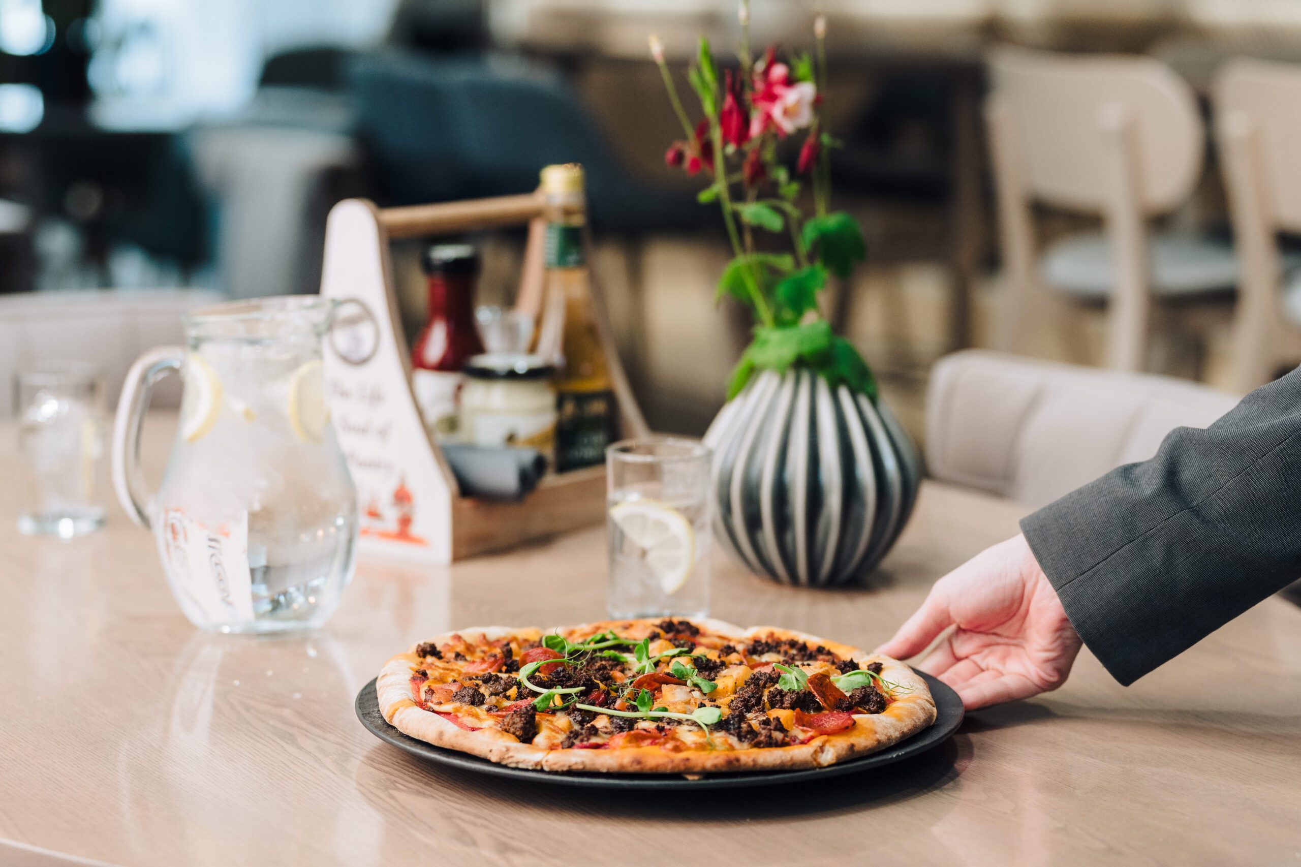 A meat feast pizza