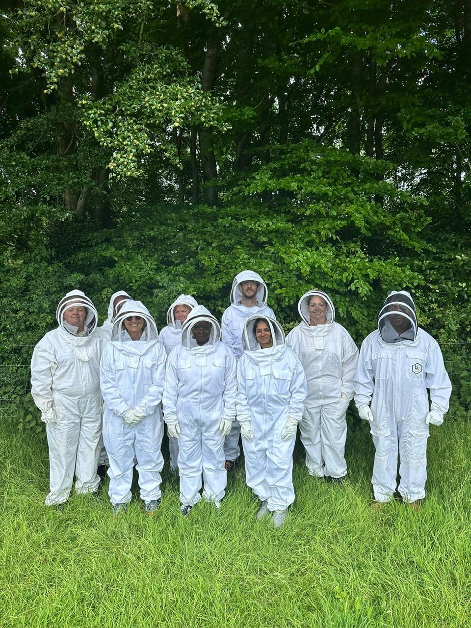 The EPH team in beekeeper uniform