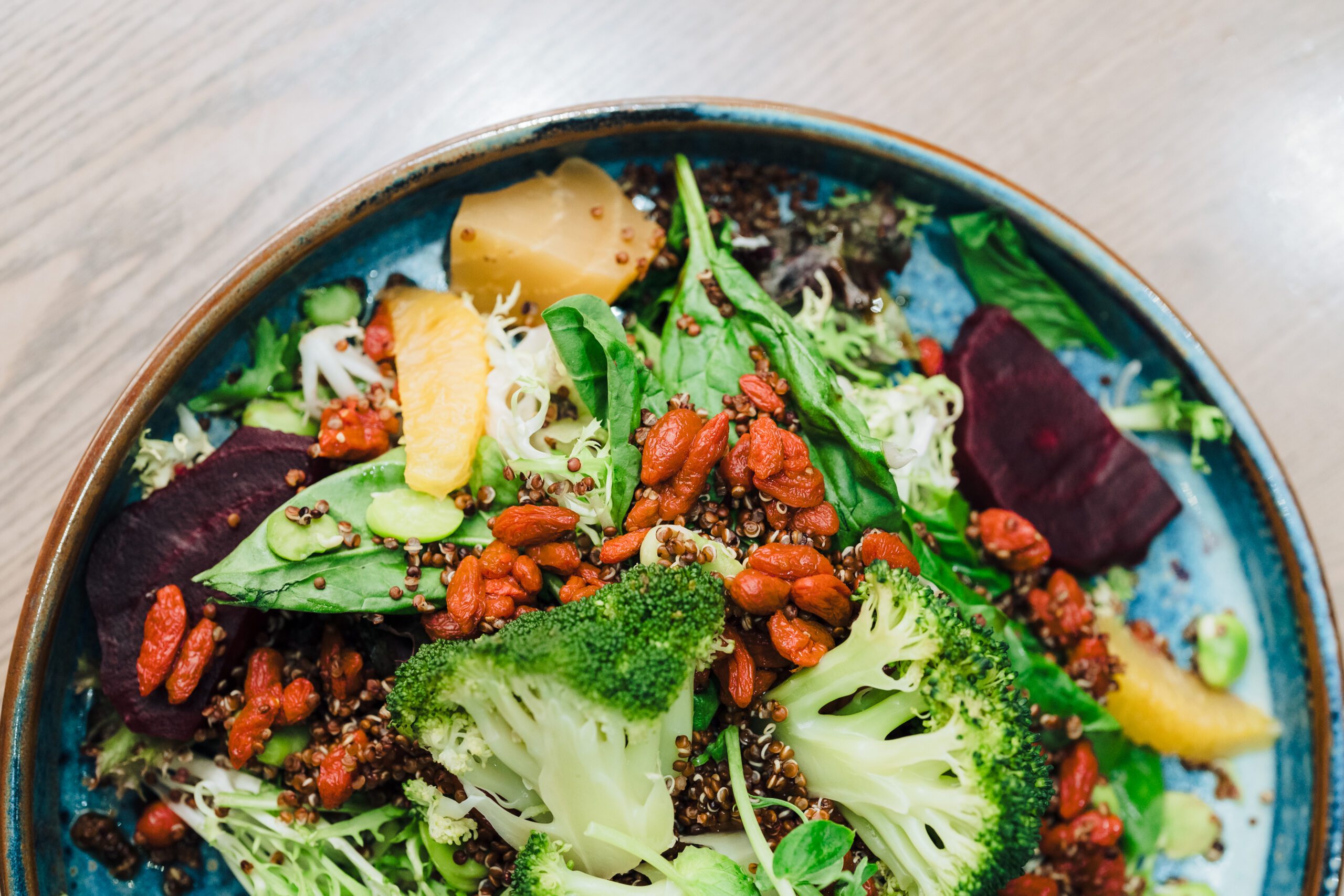 A close up of some food