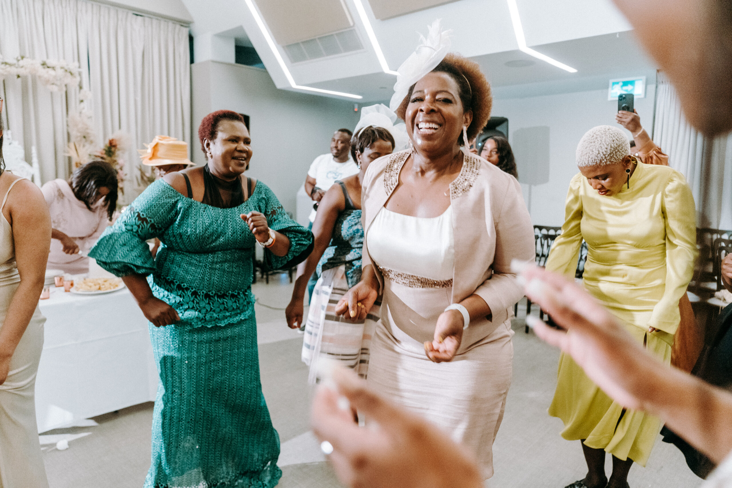 Women dancing at a wedding